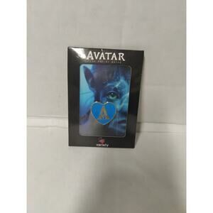 Avatar The Way of Water Variety Childrens Heart Lapel Pin 1" Gold & Blue